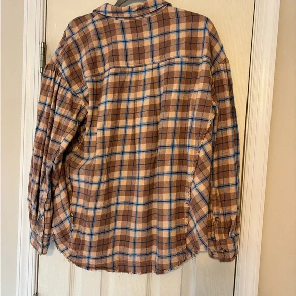 Free People Happy Hour Plaid Shirt - Picture 5 of 5